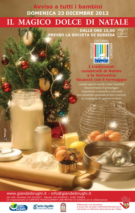il manifesto per la festa del Magico dolce di Natale