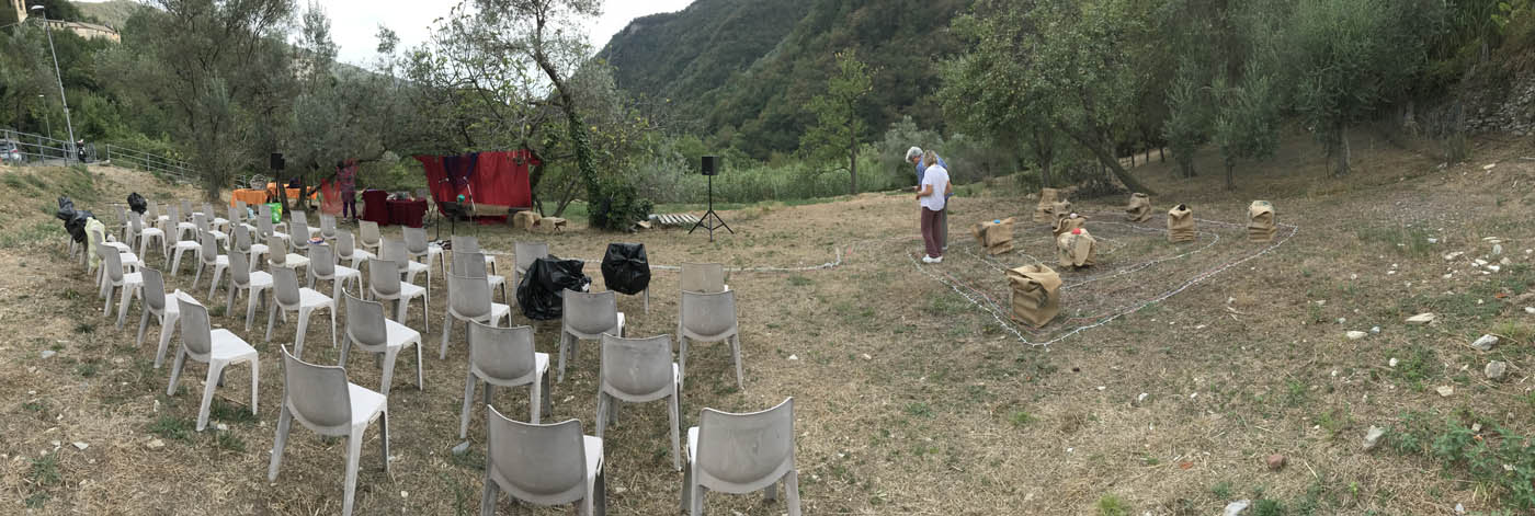 foto panoramica dell’allestimento