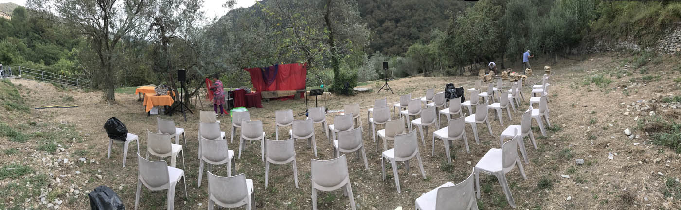 foto panoramica dell’allestimento