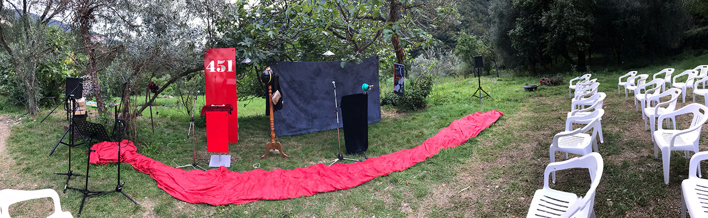 foto panoramica dell’allestimento
