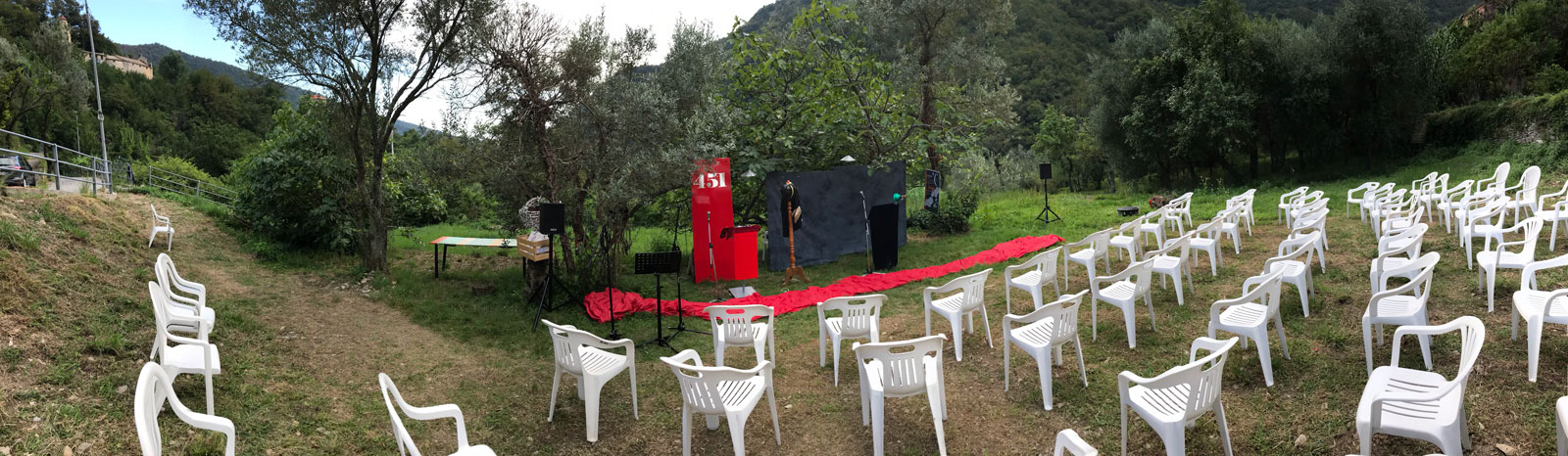 foto panoramica dell’allestimento