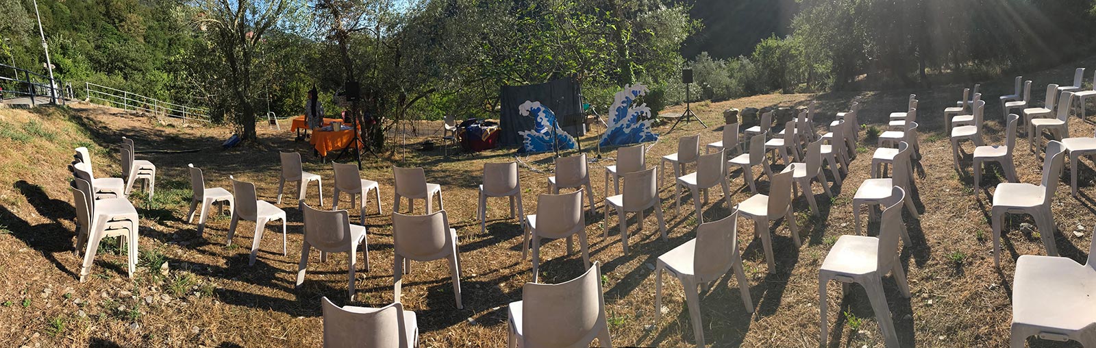 foto panoramica dell’allestimento