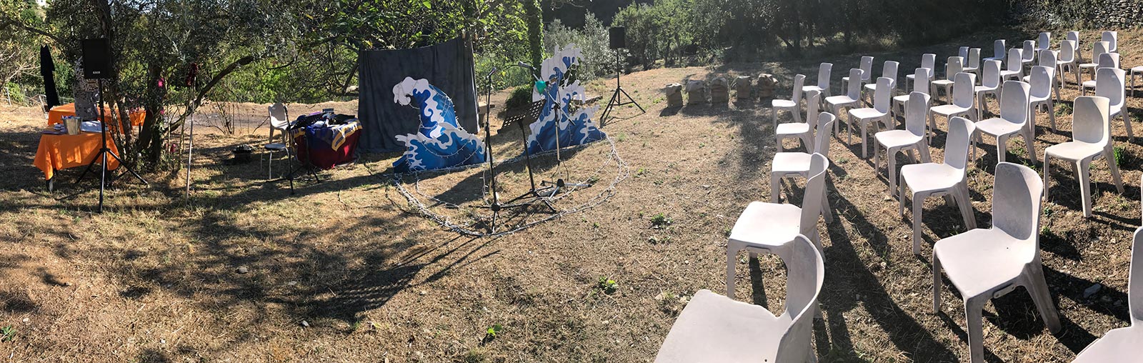foto panoramica dell’allestimento