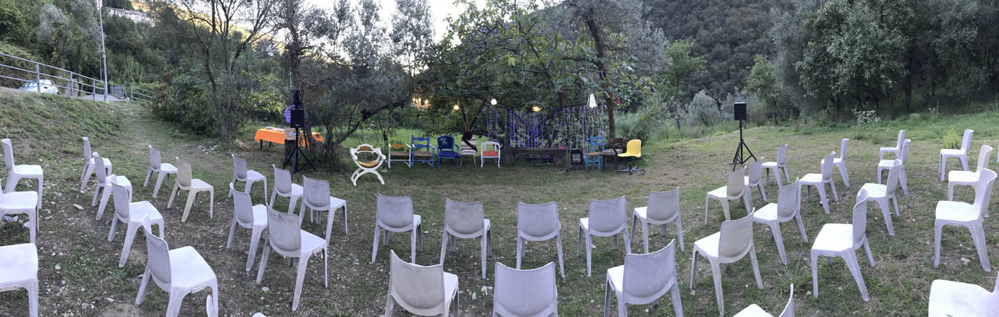 foto panoramica dell’allestimento