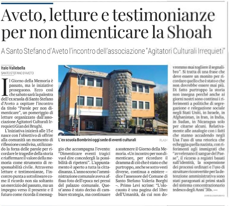 Gli Agitatori Culturali Irrequieti a Santo Stefano d'Aveto