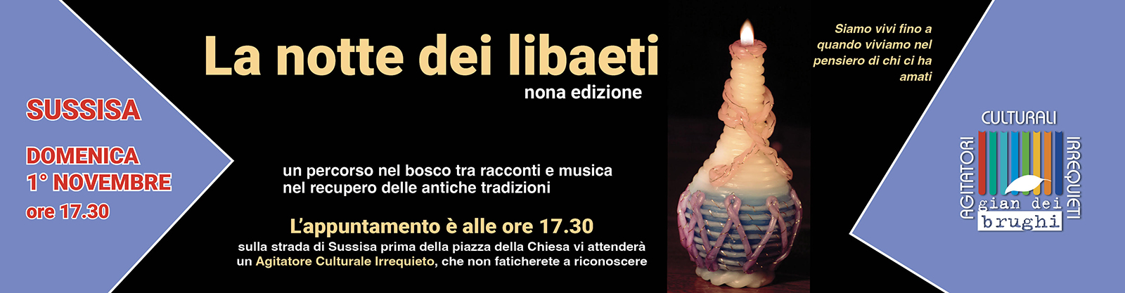 La notte dei libaeti 2026 - Banner